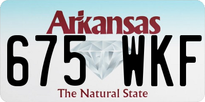 AR license plate 675WKF