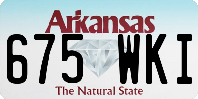 AR license plate 675WKI