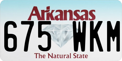 AR license plate 675WKM
