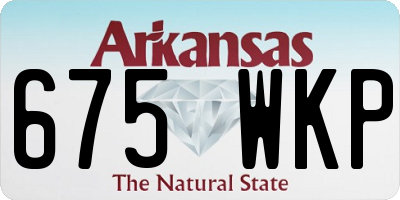 AR license plate 675WKP