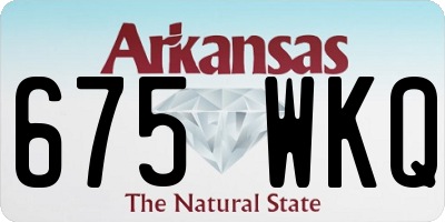 AR license plate 675WKQ