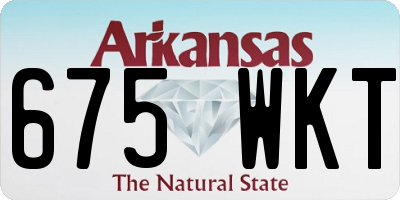 AR license plate 675WKT