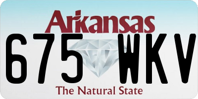 AR license plate 675WKV