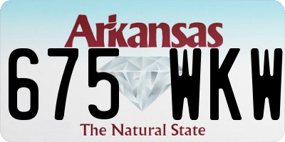 AR license plate 675WKW