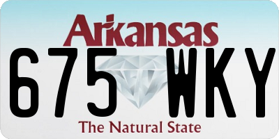 AR license plate 675WKY