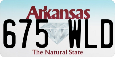 AR license plate 675WLD