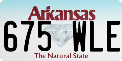 AR license plate 675WLE