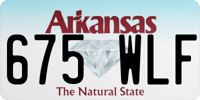 AR license plate 675WLF