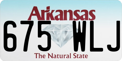AR license plate 675WLJ