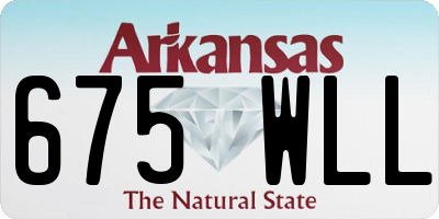 AR license plate 675WLL
