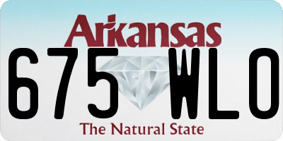 AR license plate 675WLO