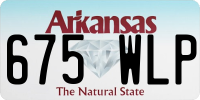 AR license plate 675WLP