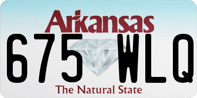 AR license plate 675WLQ