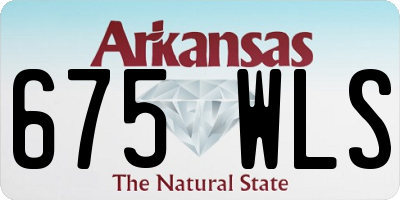 AR license plate 675WLS