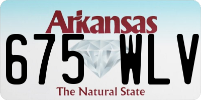 AR license plate 675WLV