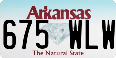 AR license plate 675WLW