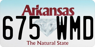 AR license plate 675WMD