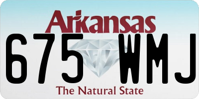 AR license plate 675WMJ