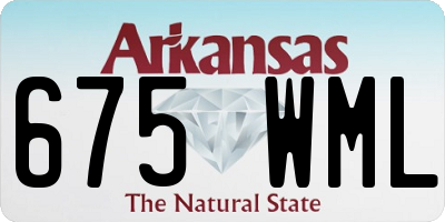 AR license plate 675WML