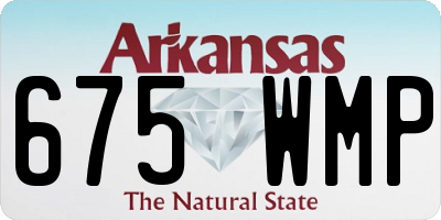 AR license plate 675WMP