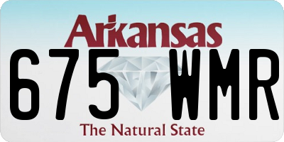 AR license plate 675WMR