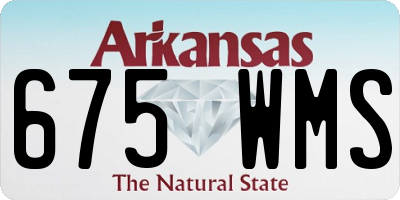 AR license plate 675WMS