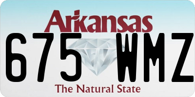 AR license plate 675WMZ