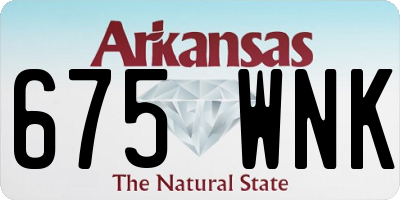 AR license plate 675WNK