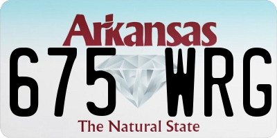 AR license plate 675WRG
