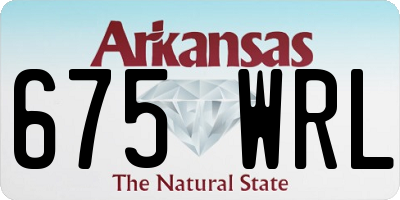 AR license plate 675WRL