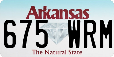 AR license plate 675WRM