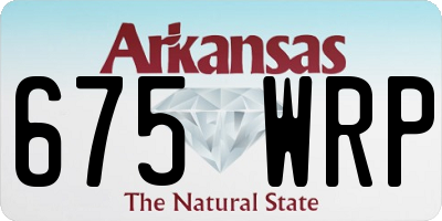 AR license plate 675WRP