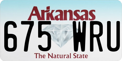 AR license plate 675WRU