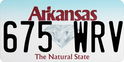 AR license plate 675WRV