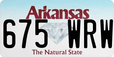 AR license plate 675WRW