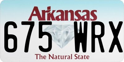 AR license plate 675WRX