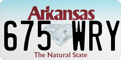 AR license plate 675WRY