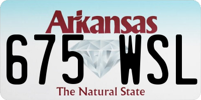 AR license plate 675WSL