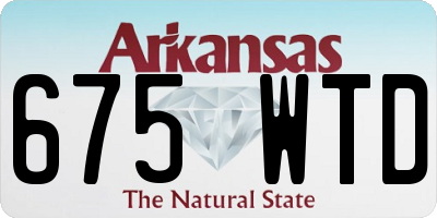 AR license plate 675WTD
