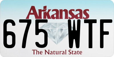 AR license plate 675WTF