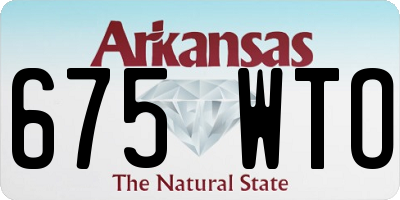 AR license plate 675WTO