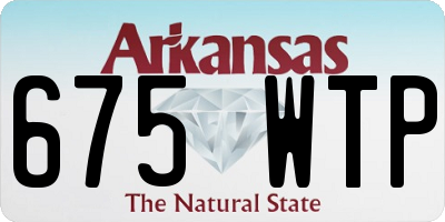 AR license plate 675WTP