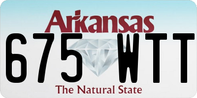 AR license plate 675WTT