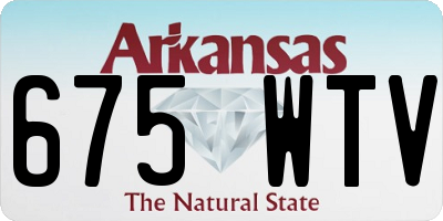 AR license plate 675WTV