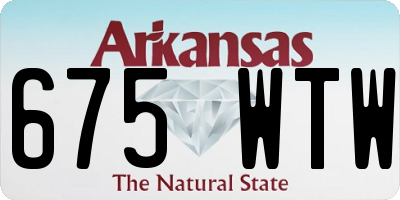 AR license plate 675WTW