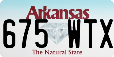 AR license plate 675WTX