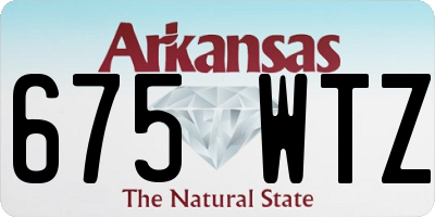 AR license plate 675WTZ
