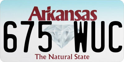 AR license plate 675WUC
