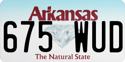AR license plate 675WUD