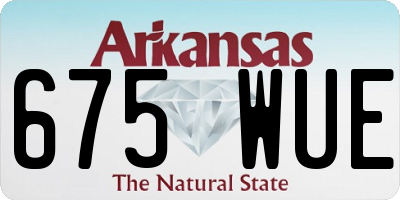 AR license plate 675WUE